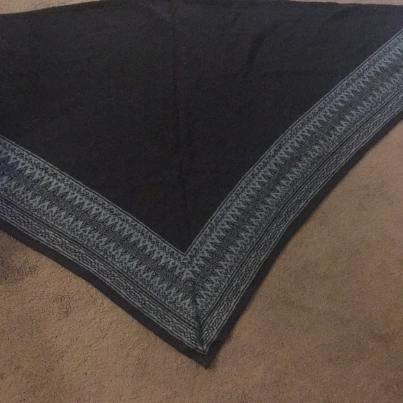 Charter Club Plus Size Printed Tasseled Poncho - Picture 2 of 2